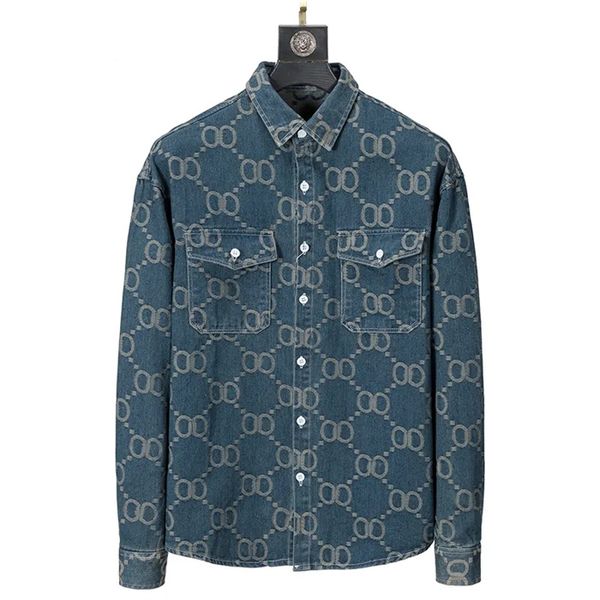 designer men's denim shirts printed letters fashion long dress shirts classic business premium casual hip hop streetwear, White;black
designer men's denim shirts printed letters fashion long dress shirts classic business premium casual hip hop streetwear, White;black