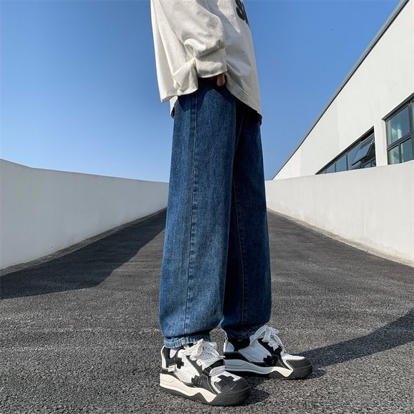 men's jeans spring straight leg loose fit casual with trendy street style control 230825, Blue
men's jeans spring straight leg loose fit casual with trendy street style control 230825, Blue