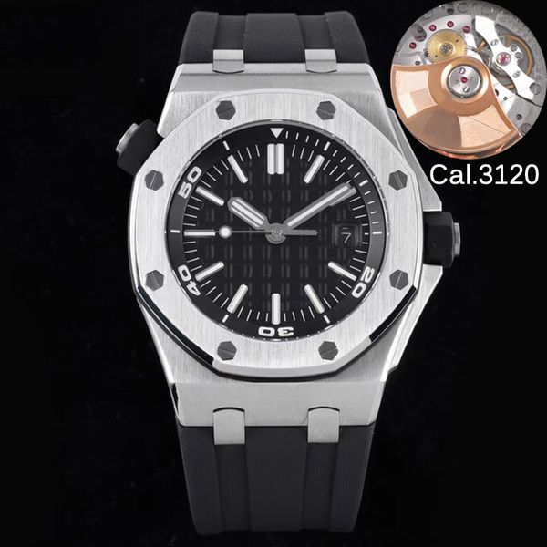 2 types mens luxury eta silver watch cal.3120 movement 42mm 15703 904l stainless steel black dial 5 bar waterproof automatic watches luminou, Slivery;brown
2 types mens luxury eta silver watch cal.3120 movement 42mm 15703 904l stainless steel black dial 5 bar waterproof automatic watches luminou, Slivery;brown