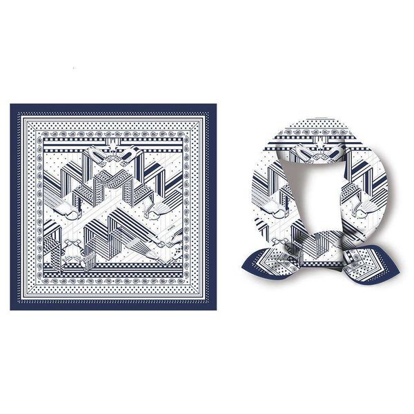 digital printed scarf small square womens gauze high end versatile fashionable spring, Blue;gray
digital printed scarf small square womens gauze high end versatile fashionable spring, Blue;gray