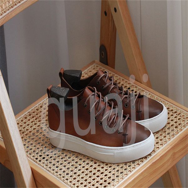 designer dress shoes british style leather cowhide fashion casual leather shoes for men korean version sports platform shoes, Black
designer dress shoes british style leather cowhide fashion casual leather shoes for men korean version sports platform shoes, Black