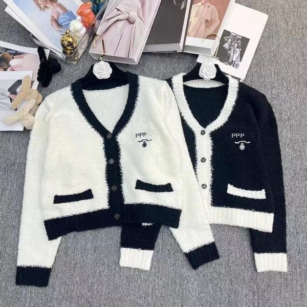 new women's designer sweater women's cardigan letter long sleeve knitted pullover fashion women's clothing size, White;black
new women's designer sweater women's cardigan letter long sleeve knitted pullover fashion women's clothing size, White;black