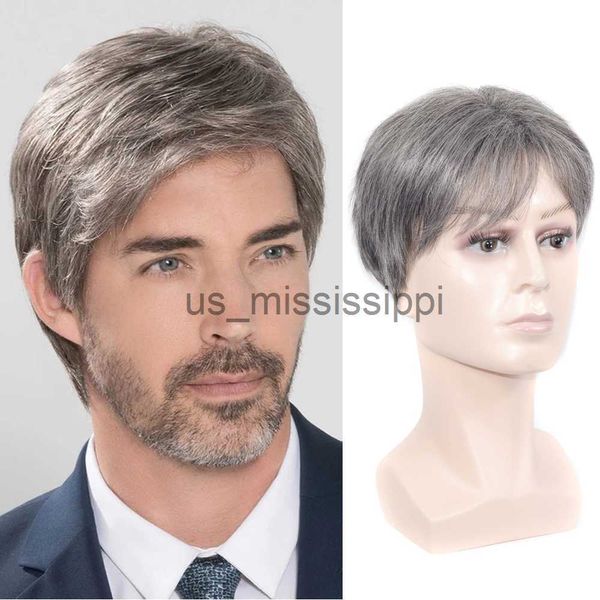 synthetic wigs short straight wig heat resistant fiber synthetic wig for men middleaged and old men's wig realistic natural toupee wigs, Black
synthetic wigs short straight wig heat resistant fiber synthetic wig for men middleaged and old men's wig realistic natural toupee wigs, Black