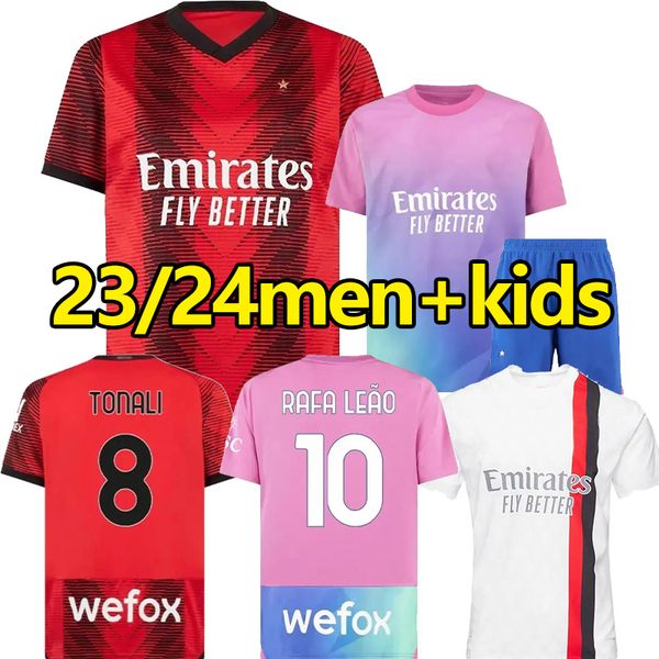ac milans pulisic 23 24 soccer jerseys giroud koche koche de ketelaere rafa leao theo football shirt 2023 2024 men kids kit boys uniforms aw, Black;yellow
ac milans pulisic 23 24 soccer jerseys giroud koche koche de ketelaere rafa leao theo football shirt 2023 2024 men kids kit boys uniforms aw, Black;yellow