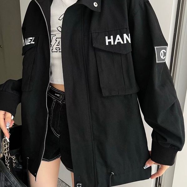 chan womens designer jacket hooded outerwear fashion solid color windbreaker jackets casual ladies jacket coat clothing size s, Black;brown
chan womens designer jacket hooded outerwear fashion solid color windbreaker jackets casual ladies jacket coat clothing size s, Black;brown