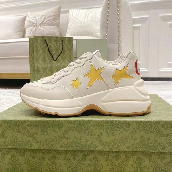 designer rhyton casual shoes multicolor men women sneakers dad trainers vintage genuine leather chaussures shoe increase platform sneaker 35, Black
designer rhyton casual shoes multicolor men women sneakers dad trainers vintage genuine leather chaussures shoe increase platform sneaker 35, Black