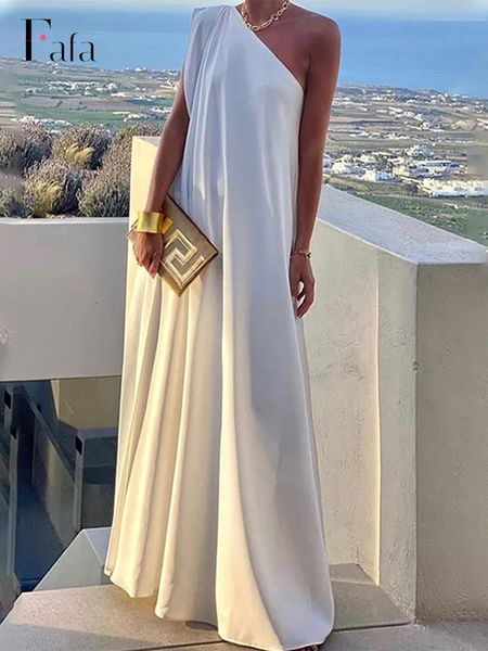 basic casual dresses elegant white one shoulder maxi dres sleeveless loose a line party ladies fashion streetwear robe vestidos 230826, Black;gray
basic casual dresses elegant white one shoulder maxi dres sleeveless loose a line party ladies fashion streetwear robe vestidos 230826, Black;gray
