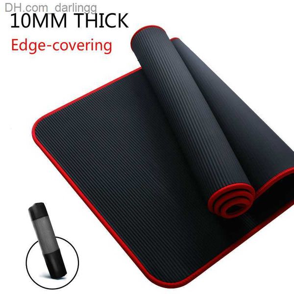 thickened women men fitness mats edge-covered non-slip nbr yoga mat for beginners sports gym exercise pad with bag q230826
thickened women men fitness mats edge-covered non-slip nbr yoga mat for beginners sports gym exercise pad with bag q230826