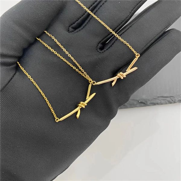 luxury necklace designer necklaces for woman with diamond women designer tie a knot 18k gold plated brand jewelry christmas valentine's, Silver
luxury necklace designer necklaces for woman with diamond women designer tie a knot 18k gold plated brand jewelry christmas valentine's, Silver