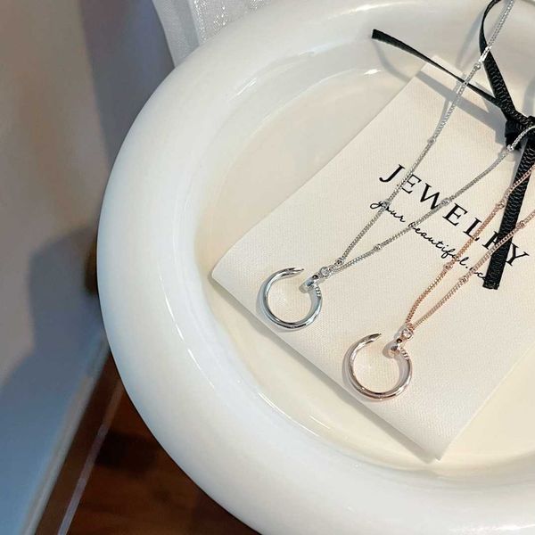 xh0r qixi gift card collar chain neck jewelry s925 sterling silver temperament nail rose gold platinum necklace
xh0r qixi gift card collar chain neck jewelry s925 sterling silver temperament nail rose gold platinum necklace