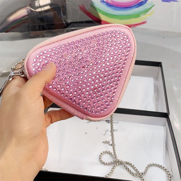 2023 women's crossbody bag diamond mini triangle bag new coin purse womens triangle zipper shoulder bagleather handbag small and versat 
2023 women's crossbody bag diamond mini triangle bag new coin purse womens triangle zipper shoulder bagleather handbag small and versat
