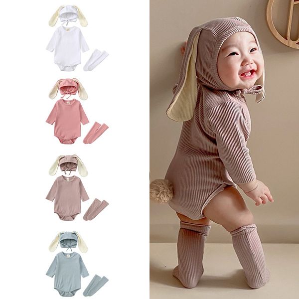 clothing sets bunny baby girl boys romper clothes hat socks 3 pieces sets for born rabbit ear cotton solid ribbed infant bodysuit costumes 2, White
clothing sets bunny baby girl boys romper clothes hat socks 3 pieces sets for born rabbit ear cotton solid ribbed infant bodysuit costumes 2, White