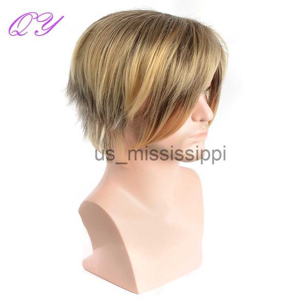 synthetic wigs natural short straight synthetic men wigs ombre blonde dark root color for man wig side part fashion male party or cosplay ha, Black
synthetic wigs natural short straight synthetic men wigs ombre blonde dark root color for man wig side part fashion male party or cosplay ha, Black