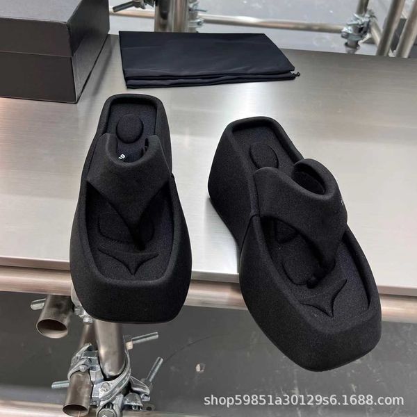 slippers super heels flip flops women in summer fashionable square toe clip brick waterproof platform sponge cake thick sole sandal, Black
slippers super heels flip flops women in summer fashionable square toe clip brick waterproof platform sponge cake thick sole sandal, Black