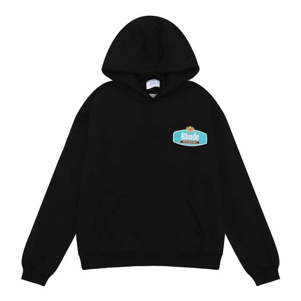 ins us fashion rhude racing crest letter printed terry hoodie men's and women's loose hoodie cotton, Black
ins us fashion rhude racing crest letter printed terry hoodie men's and women's loose hoodie cotton, Black