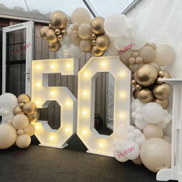 

Event Other Supplies 91.5cm Balloon Filling Box with Light Giant Figure 1st Birthday Baloon Number 30 40 50 Adult Party Ballon Frame Decor 230825 2825