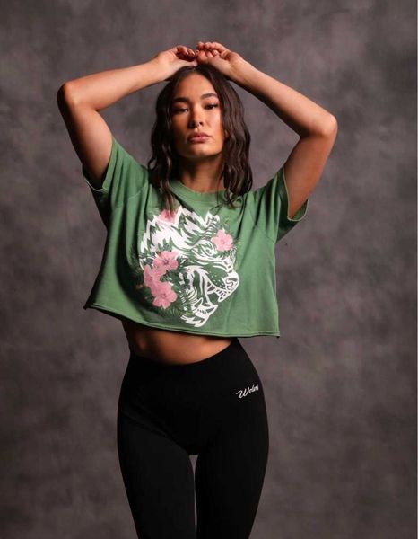 darcsport wolf head cherry blossom wolf short yoga short sleeve women's summer pure cotton t-shirt pure cotton sports fitness suit, Gray
darcsport wolf head cherry blossom wolf short yoga short sleeve women's summer pure cotton t-shirt pure cotton sports fitness suit, Gray