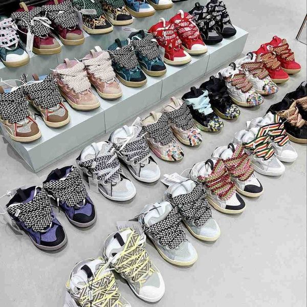 designer curb sneakers mesh shoes for men women extraordinary embossed nappa leather suede calfskin rubber platform lace-up sneaker with box, Black
designer curb sneakers mesh shoes for men women extraordinary embossed nappa leather suede calfskin rubber platform lace-up sneaker with box, Black