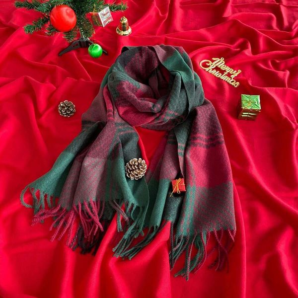 christmas style imitation cashmere scarf for women japan and korea winter knitted concave texture dual purpose, Blue;gray
christmas style imitation cashmere scarf for women japan and korea winter knitted concave texture dual purpose, Blue;gray