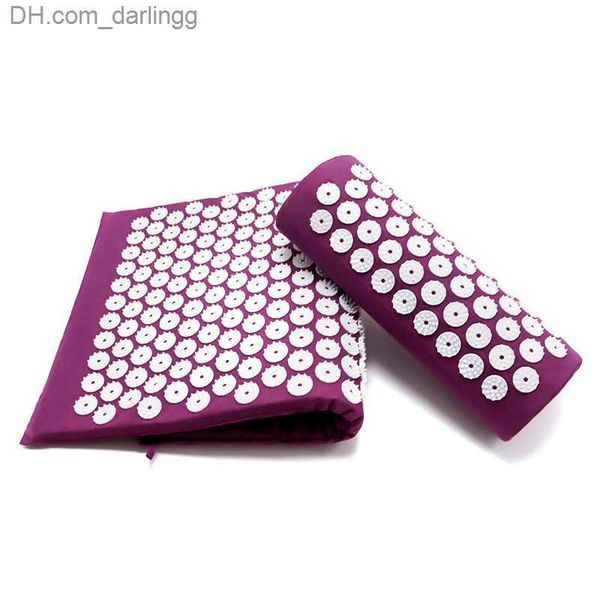 yoga massage cushion with pillow 62*38cm acupuncture spike mat massager relieve stress lying relaxation body care q230826
yoga massage cushion with pillow 62*38cm acupuncture spike mat massager relieve stress lying relaxation body care q230826