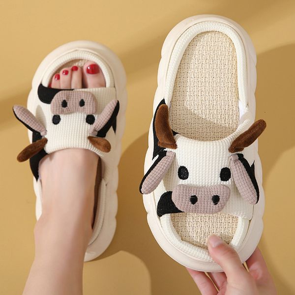 slippers cute cartoon milk cow home slippers women thick sole open toe cotton slippers woman autumn winter soft indoor slides shoes 230826, Black
slippers cute cartoon milk cow home slippers women thick sole open toe cotton slippers woman autumn winter soft indoor slides shoes 230826, Black