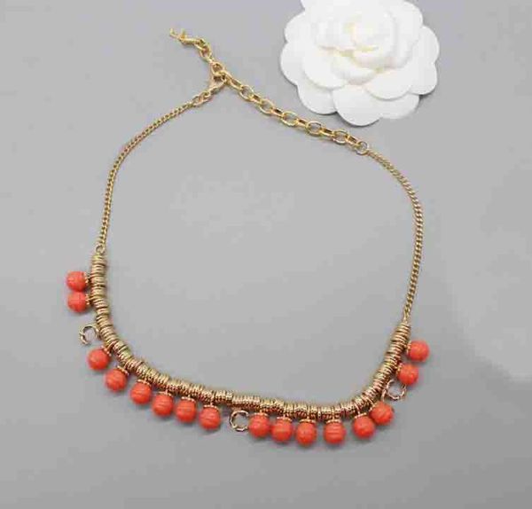 2023 luxury quality charm pendant necklace with orange color beads drop earring choker in 18k gold plated have box stamp ps7560b, Silver
2023 luxury quality charm pendant necklace with orange color beads drop earring choker in 18k gold plated have box stamp ps7560b, Silver