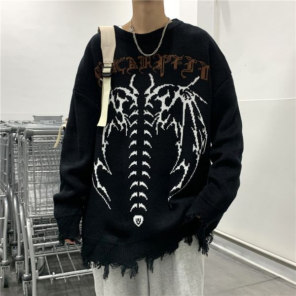men's sweaters y2k gothic clothes skeleton mens streetwear harajuku style fashion emo sweater cable knit sweater men's pullover fa, White;black
men's sweaters y2k gothic clothes skeleton mens streetwear harajuku style fashion emo sweater cable knit sweater men's pullover fa, White;black