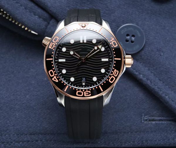 men's fashion luxury watch 42mm automatic mechanical movement sapphire glass rubber strap ceramic bezel and box, Slivery;brown
men's fashion luxury watch 42mm automatic mechanical movement sapphire glass rubber strap ceramic bezel and box, Slivery;brown