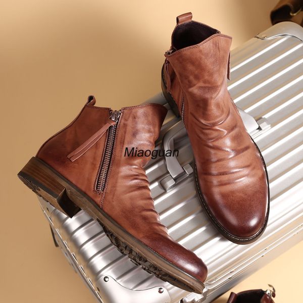 boots 2023 for men comfortable retro chelsea ankle nonslip pu leather men's shoes cowboy mens sneakers spring 230826, Black
boots 2023 for men comfortable retro chelsea ankle nonslip pu leather men's shoes cowboy mens sneakers spring 230826, Black
