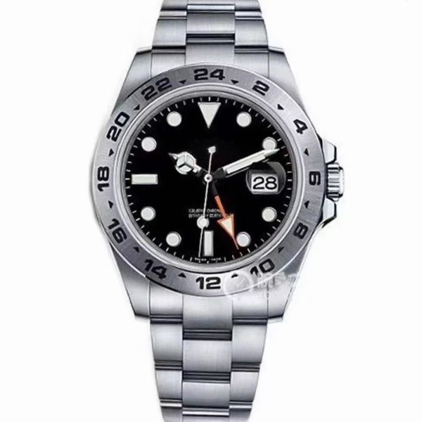 mens watch gmt 42mm 216570 white black dial orange needle stainless steel explorer mechanical automatic men watches, Slivery;brown
mens watch gmt 42mm 216570 white black dial orange needle stainless steel explorer mechanical automatic men watches, Slivery;brown