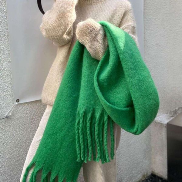 scarf womens winter seahorse hair pure color thick korean style all match student tassels couple warm shawl, Blue;gray
scarf womens winter seahorse hair pure color thick korean style all match student tassels couple warm shawl, Blue;gray