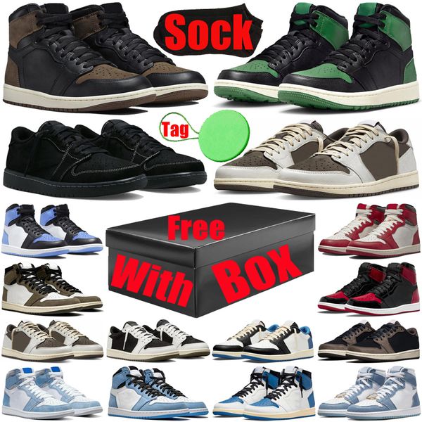 with box 1 1s basketball shoes for mens womens shoe unc toe olive black phantom lows university blue palomino reverse mocha patent bred low, White;red
with box 1 1s basketball shoes for mens womens shoe unc toe olive black phantom lows university blue palomino reverse mocha patent bred low, White;red