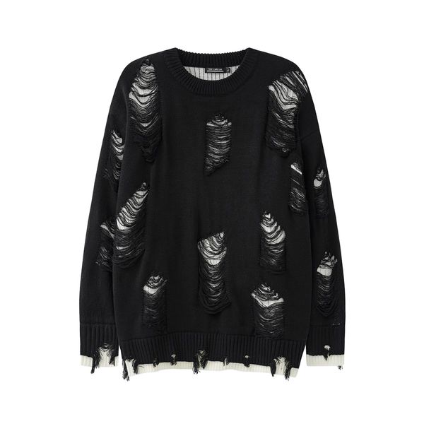 men's sweaters distressed ripped holes aesthetic sweater for men knit y2k clothes men clothing winter fashion women's gothic cloth, White;black
men's sweaters distressed ripped holes aesthetic sweater for men knit y2k clothes men clothing winter fashion women's gothic cloth, White;black