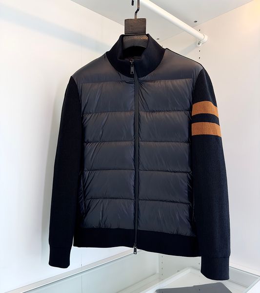 2023 autumn and winter new men's knitted spliced down casual coat jacket black down coat design r jacket, Black;brown
2023 autumn and winter new men's knitted spliced down casual coat jacket black down coat design r jacket, Black;brown