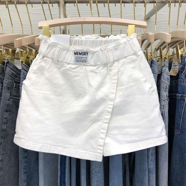 large cotton size fake two piece trouser skirt versatile elastic high waist spring and summer white slim a line, Black
large cotton size fake two piece trouser skirt versatile elastic high waist spring and summer white slim a line, Black