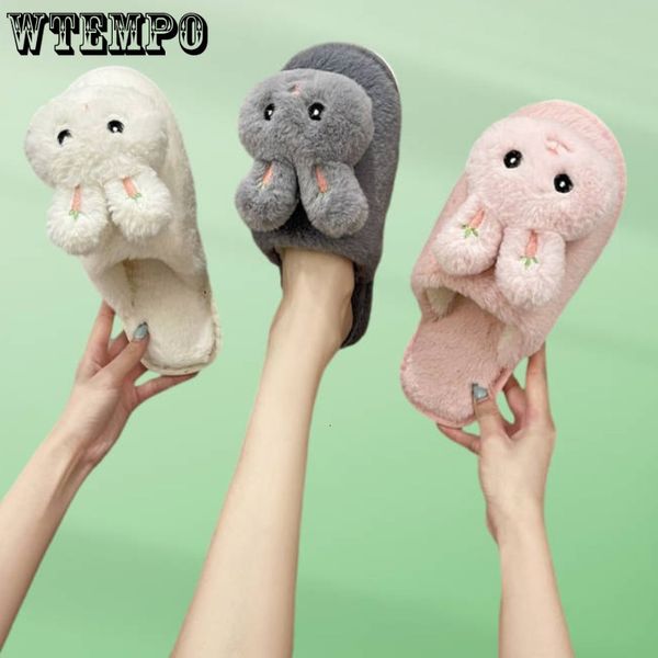 slippers wtempo kawaii fluffy women winter home slippers ladies animal cute bunny warm plush indoor slippers casual shoes drop 230826, Black
slippers wtempo kawaii fluffy women winter home slippers ladies animal cute bunny warm plush indoor slippers casual shoes drop 230826, Black