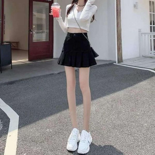 summer thin high waisted cowboy short skirt for women black fishtail plated a character butt covering babe dress
summer thin high waisted cowboy short skirt for women black fishtail plated a character butt covering babe dress