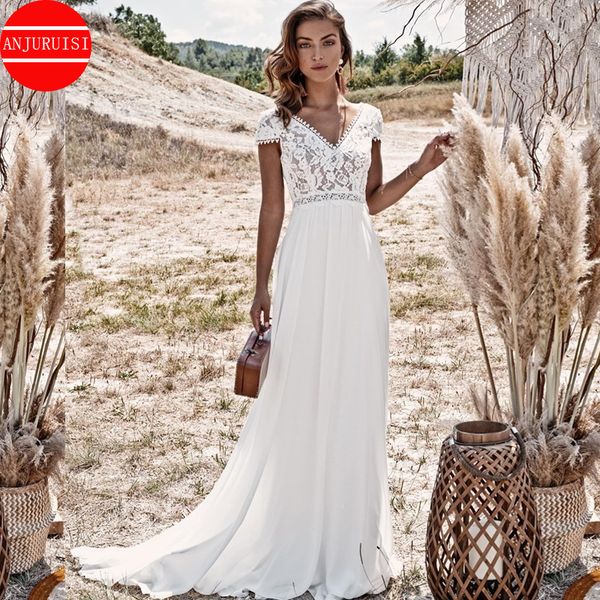 urban dresses boho wedding dress short sleeves lace appliques vestido de novia chiffon women bride gown beach robe mariage trouwjurk 230826, White;black
urban dresses boho wedding dress short sleeves lace appliques vestido de novia chiffon women bride gown beach robe mariage trouwjurk 230826, White;black