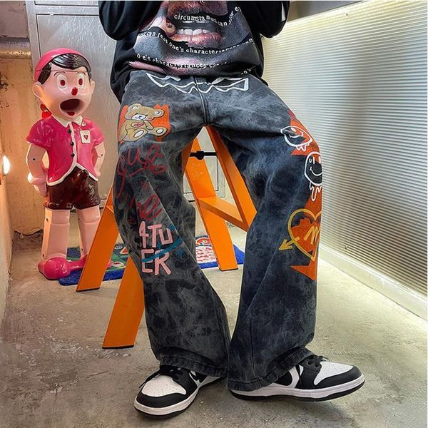 men's jeans oversized men jeans emo trendy brand hip hop american wide-leg pants vintage black washed goth y2k streetwear women s-5xl 2, Blue
men's jeans oversized men jeans emo trendy brand hip hop american wide-leg pants vintage black washed goth y2k streetwear women s-5xl 2, Blue