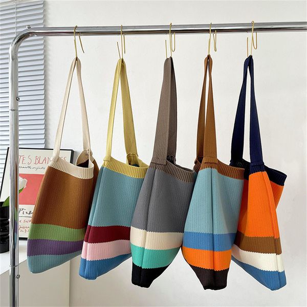 evening bag's knitted striped shoulder bag female woven crossbody handbag eco large capacity shopper retro rainbow storage 230826
evening bag's knitted striped shoulder bag female woven crossbody handbag eco large capacity shopper retro rainbow storage 230826