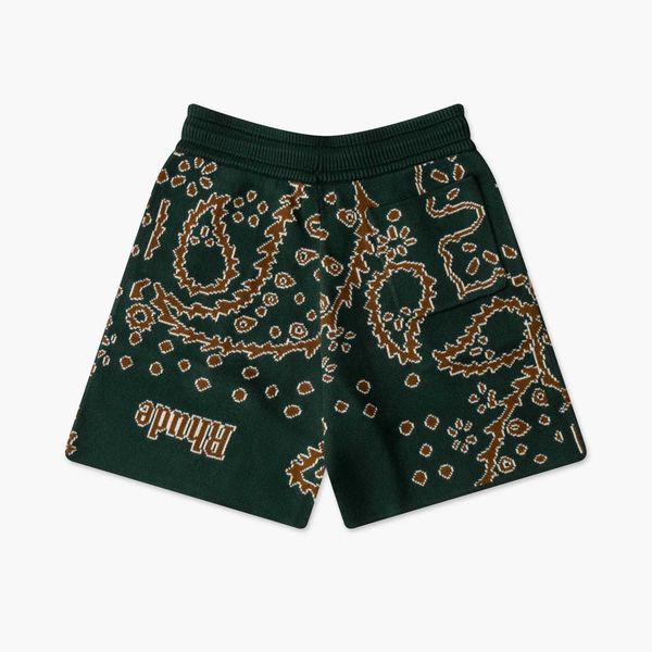 summer rhude high street fashion brand men's and women's shorts cashew flower drawstring woolen casual capris, White;black
summer rhude high street fashion brand men's and women's shorts cashew flower drawstring woolen casual capris, White;black