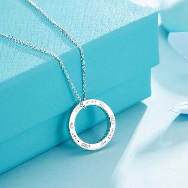 designer necklace t family s925 1837 series light luxury fashion charm pendant women's clavicle chain memory tiffaniess, Silver
designer necklace t family s925 1837 series light luxury fashion charm pendant women's clavicle chain memory tiffaniess, Silver