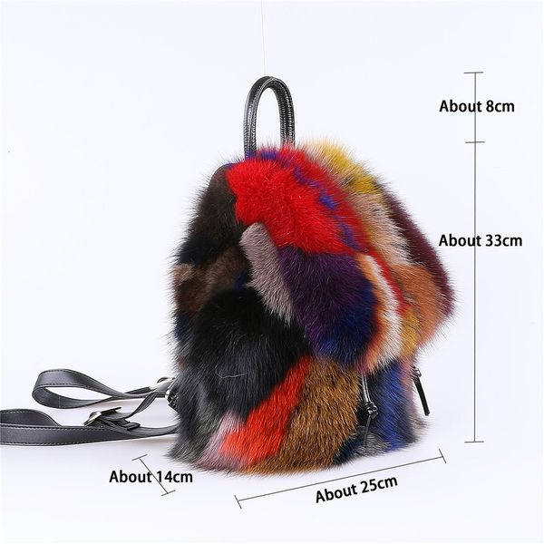 school bags arrival fashion women's fur backpack real shoulder bag girl's luxury multicolor 230826
school bags arrival fashion women's fur backpack real shoulder bag girl's luxury multicolor 230826