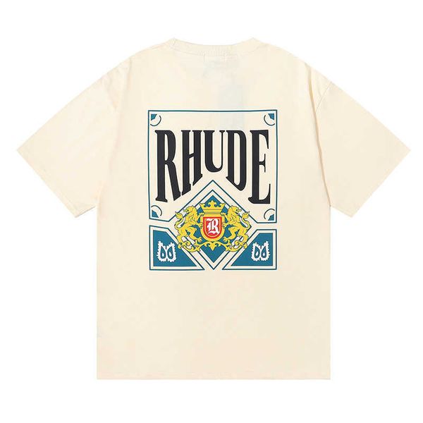 men's t-shirts llit rhude card kaleidoscope american fashion high street loose men and women's short sleeve round neck cotton casu, White;black
men's t-shirts llit rhude card kaleidoscope american fashion high street loose men and women's short sleeve round neck cotton casu, White;black