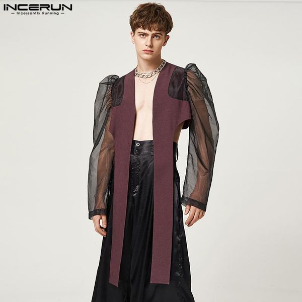 men's suits blazers 2023 men irregular blazer mesh patchwork see through open stitch long sleeve streetwear fashion casual coats inceru, White;black
men's suits blazers 2023 men irregular blazer mesh patchwork see through open stitch long sleeve streetwear fashion casual coats inceru, White;black