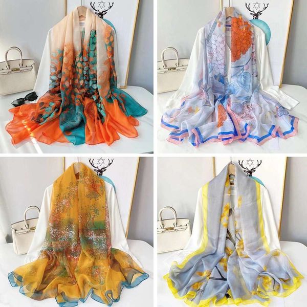 spring and summer style soft silk scarves size beach towel golden leaves sunscreen scarf shawl, Blue;gray
spring and summer style soft silk scarves size beach towel golden leaves sunscreen scarf shawl, Blue;gray