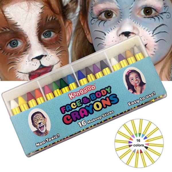 body paint face paint crayons kit body stationery splicing structure pencils 16 colors festival for kids gifts party makeup cosplay show 230
body paint face paint crayons kit body stationery splicing structure pencils 16 colors festival for kids gifts party makeup cosplay show 230