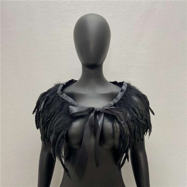 gothic feather shawl rooster scarf chicken fake collar cloak cape accessories, Blue;gray
gothic feather shawl rooster scarf chicken fake collar cloak cape accessories, Blue;gray