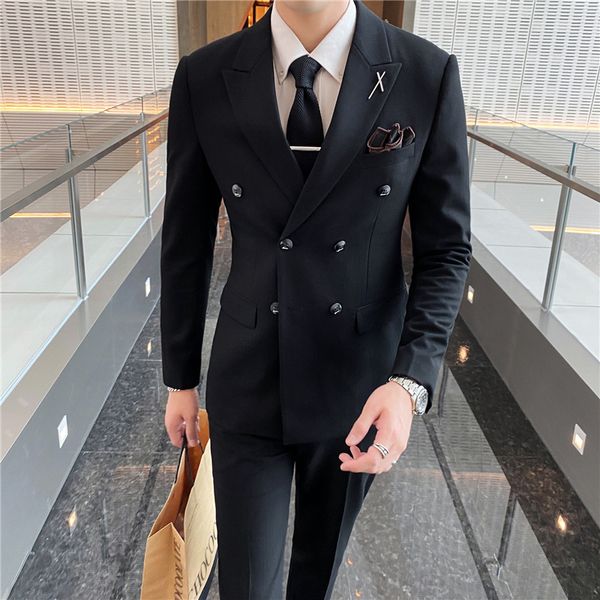 men's suits blazers casual tuxedos for wedding mens business suit men's 3 pieces blazerpant vest slim groom trendy british double-, White;black
men's suits blazers casual tuxedos for wedding mens business suit men's 3 pieces blazerpant vest slim groom trendy british double-, White;black