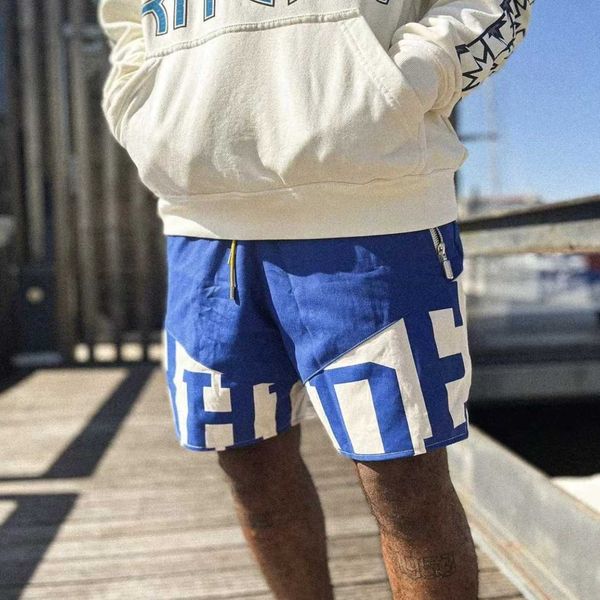 rhude letter stitching shorts niche fashion brand high street loose men's and women's sports casual pants, White;black
rhude letter stitching shorts niche fashion brand high street loose men's and women's sports casual pants, White;black